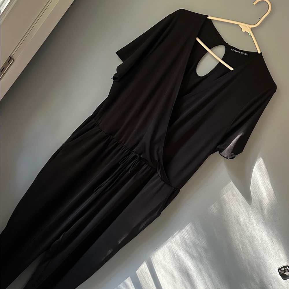 Threadbare Curve Black‎ Jumpsuit with Keyhole Back women’s size 14